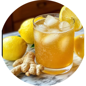 Fresh homemade ginger drink
