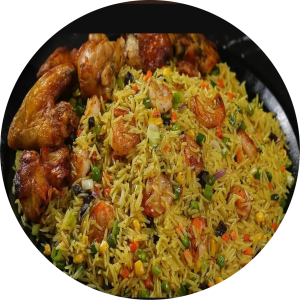 Fried rice with chicken