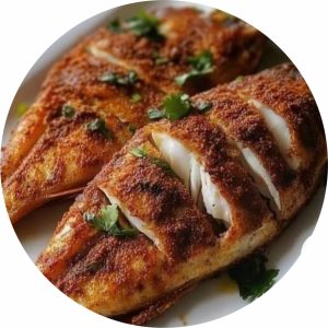 Fried red snapper fish